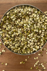 Mung beans split with husk